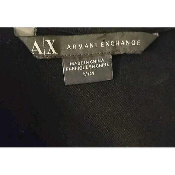 A/X ARMANI EXCHANGE Black Form Fitting Dress Sequins Stripes on the Sleeves Med - Picture 5 of 5